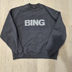 Anine Bing Dark Gray Crewneck Sweater